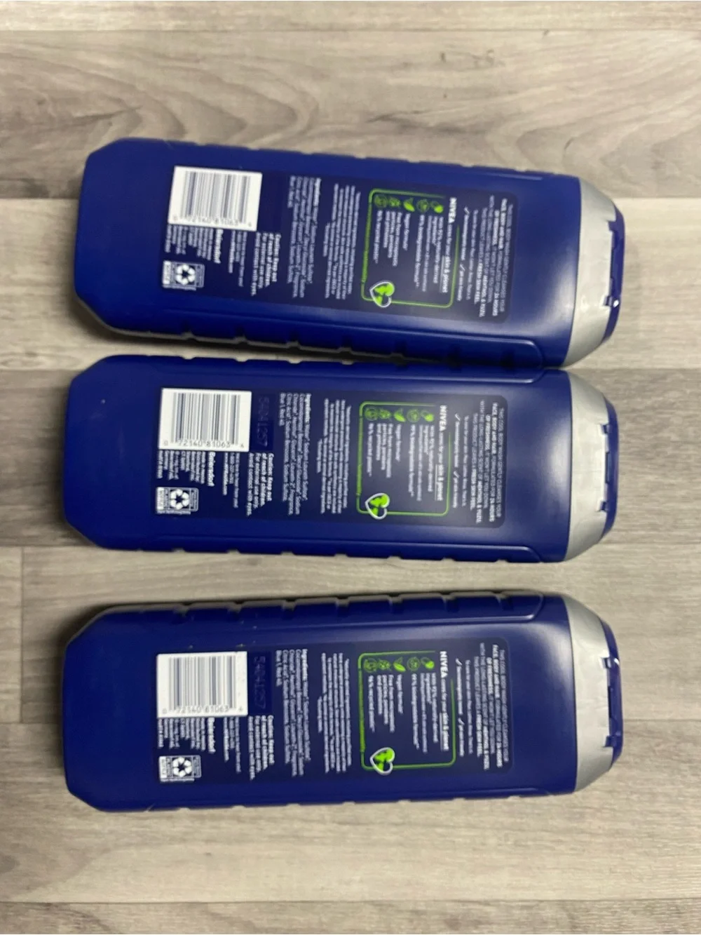 NIVEA Men Cool 3-in-1 Body Wash - Blue